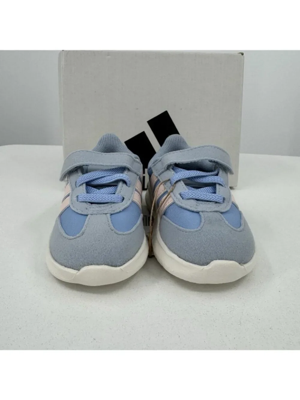 Adidas Infant Girl's Run 70s 2.0 Running Shoes Hook & Loop size 5K Light Blue